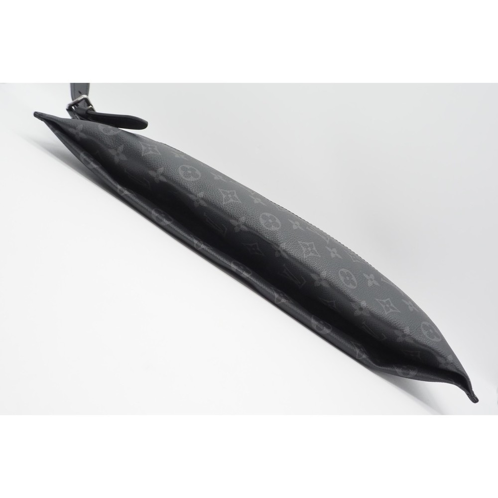 Louis Vuitton Eclipse Monogram Gray Shoe Bag Black - image 4